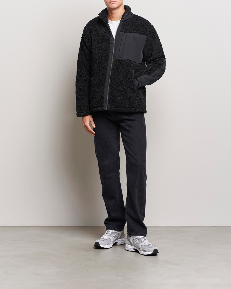 Herr | Tröjor | GANT | Sherpa Fleece Full Zip Black