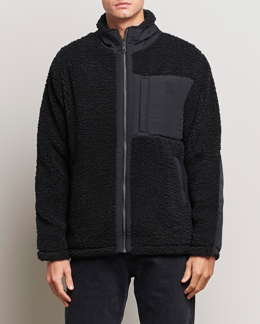 Herr | Tröjor | GANT | Sherpa Fleece Full Zip Black