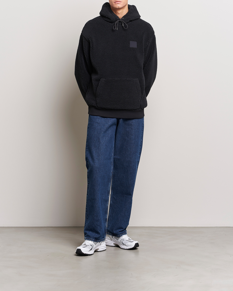 Herr | Tröjor | GANT | Sherpa Fleece Hoodie Black