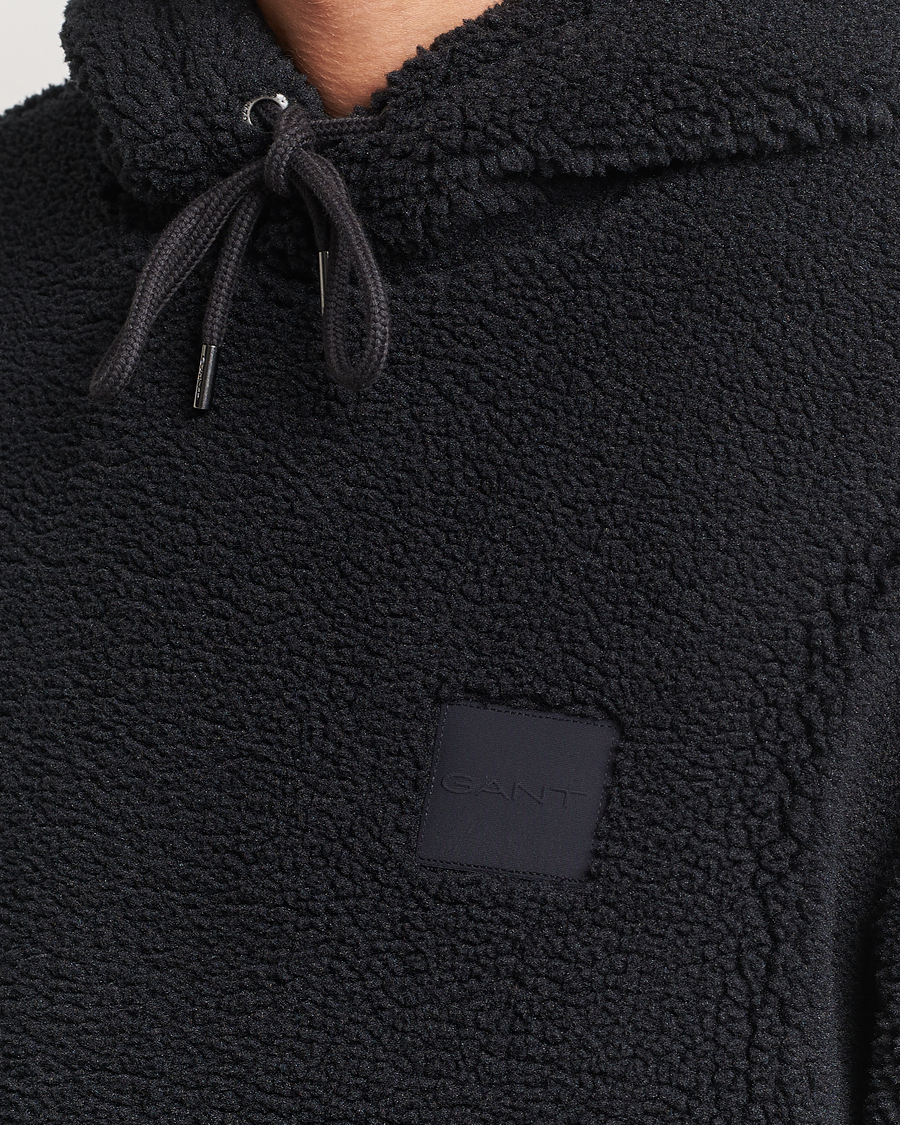Herr | Tröjor | GANT | Sherpa Fleece Hoodie Black