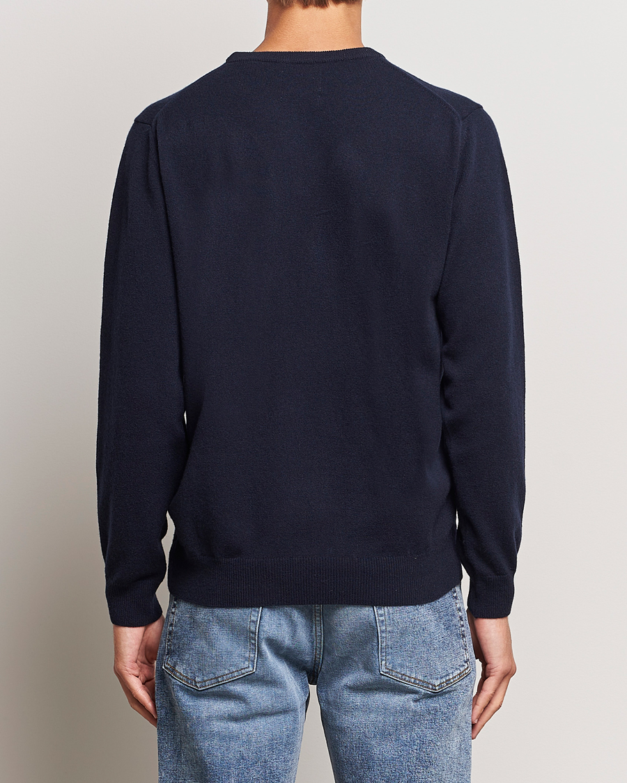 Herr | Tröjor | GANT | Lambswool Crew Neck Pullover Marine
