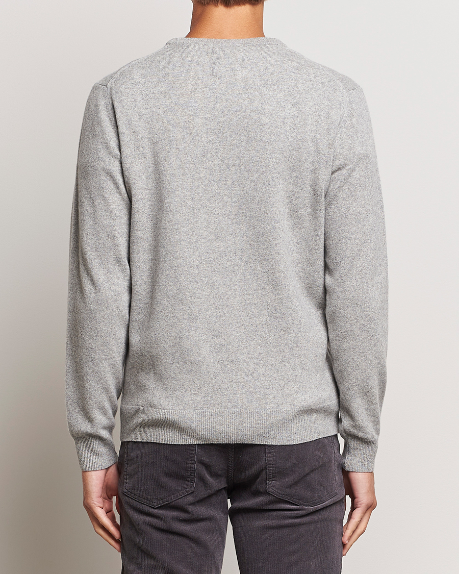Herr | Tröjor | GANT | Lambswool Crew Neck Pullover Grey Malange