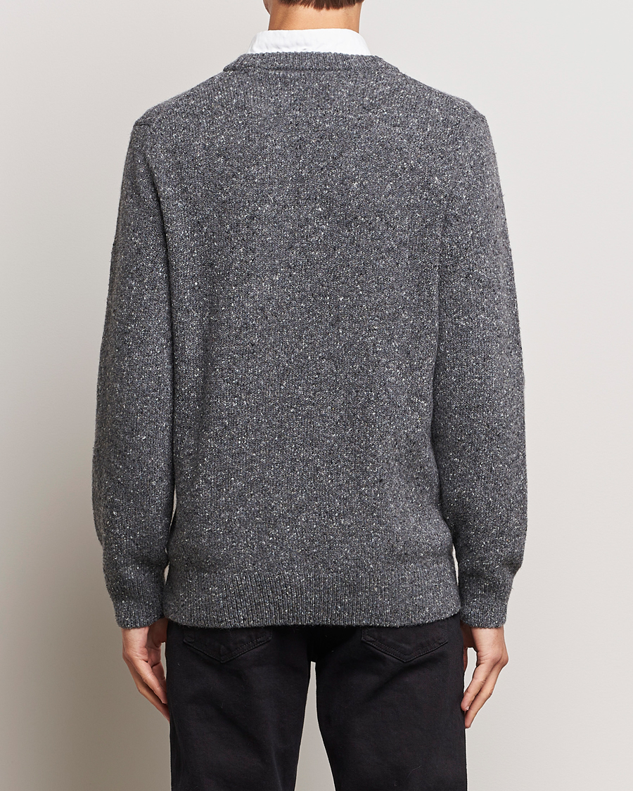 Herr | Tröjor | GANT | Neps Donegal Crew Neck Sweater Antracite