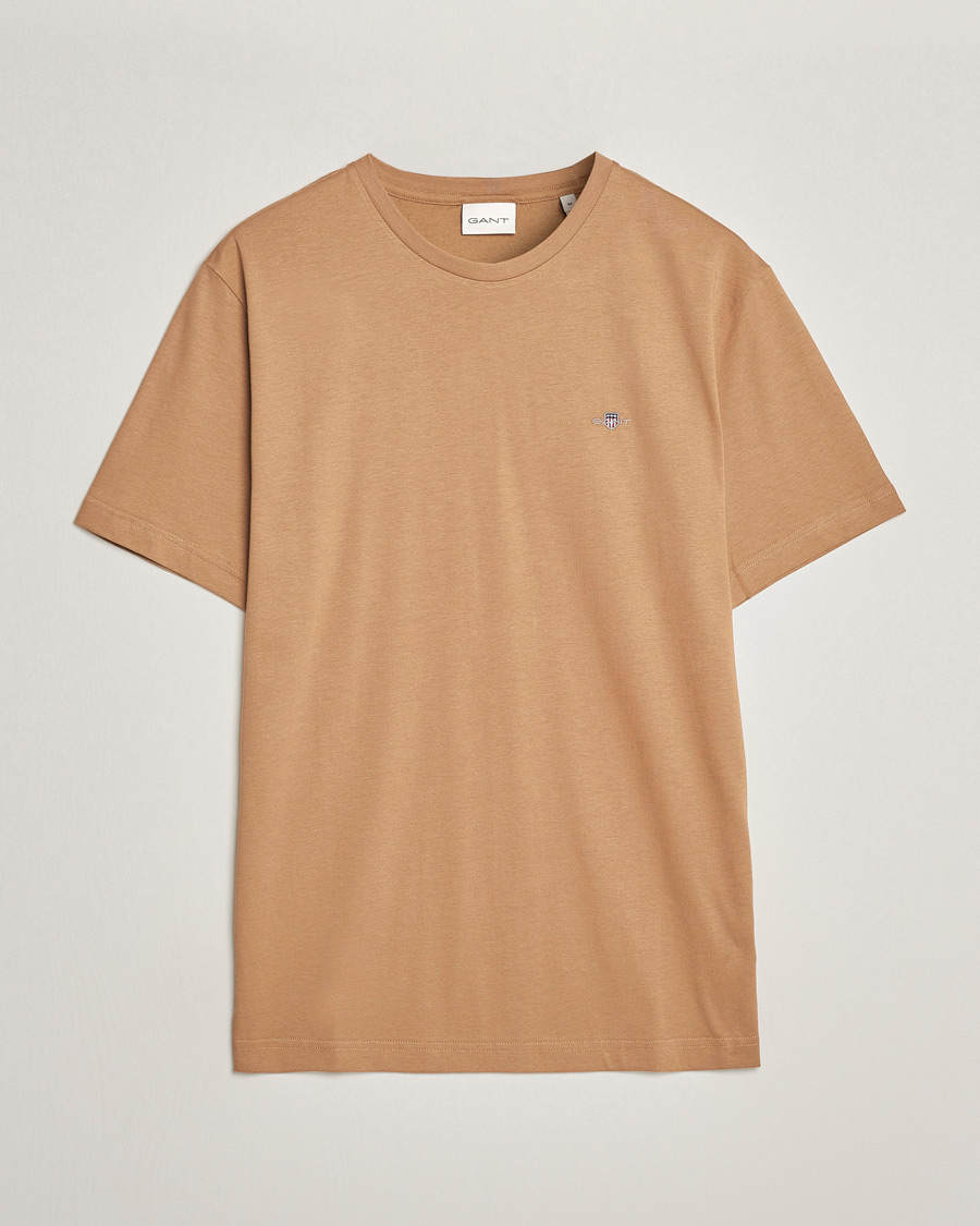 Herr | T-Shirts | GANT | The Original T-Shirt Warm Khaki
