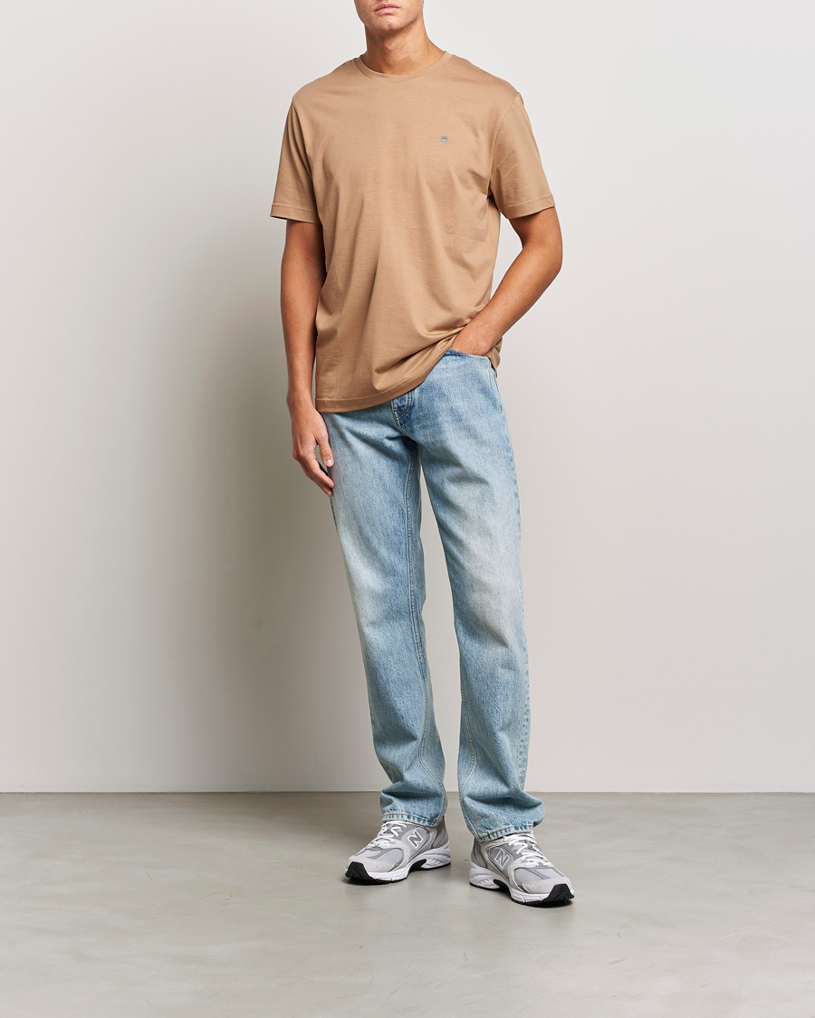 Herr | T-Shirts | GANT | The Original T-Shirt Warm Khaki