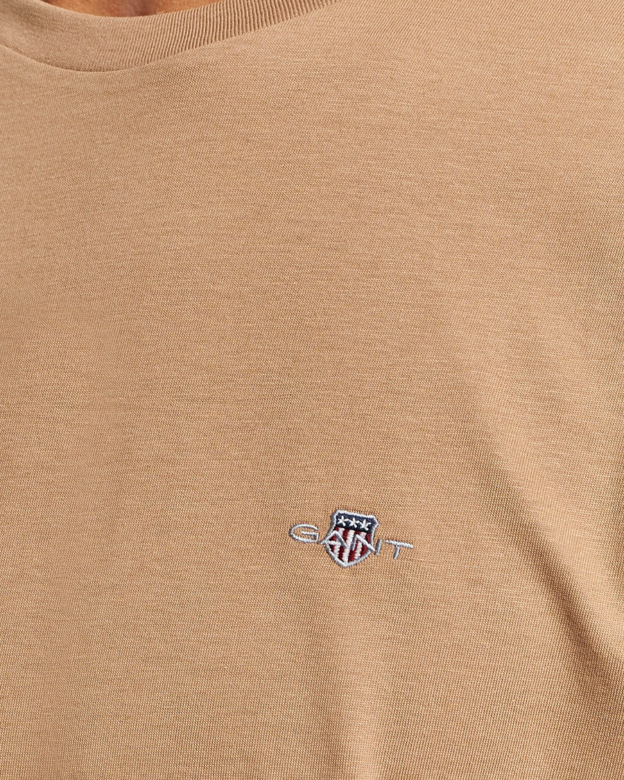 Herr | T-Shirts | GANT | The Original T-Shirt Warm Khaki