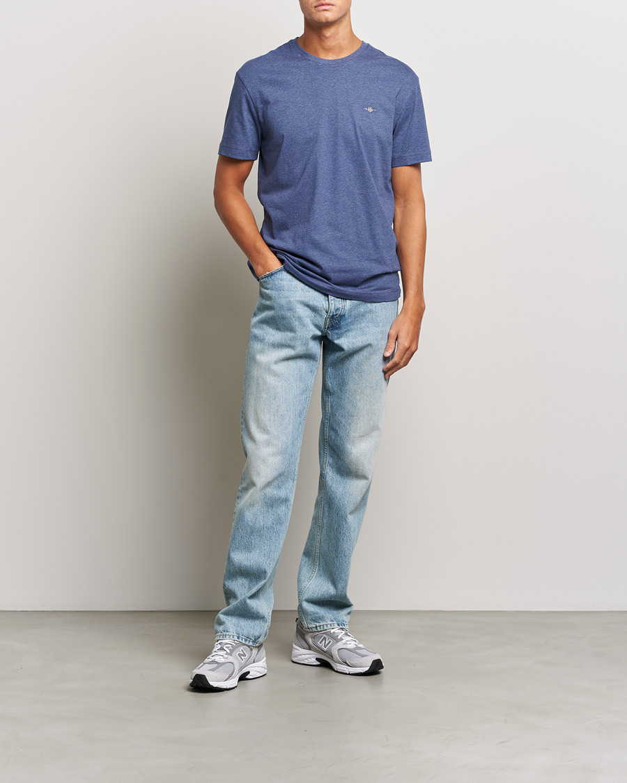 Herr | T-Shirts | GANT | The Original T-Shirt Dark Jeansblue Melange