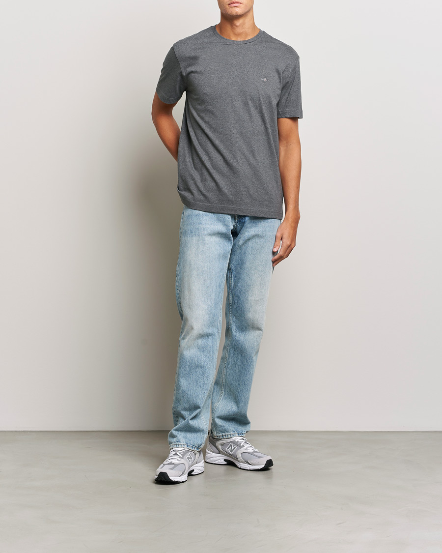 Herr | T-Shirts | GANT | The Original T-shirt Antracite Melange