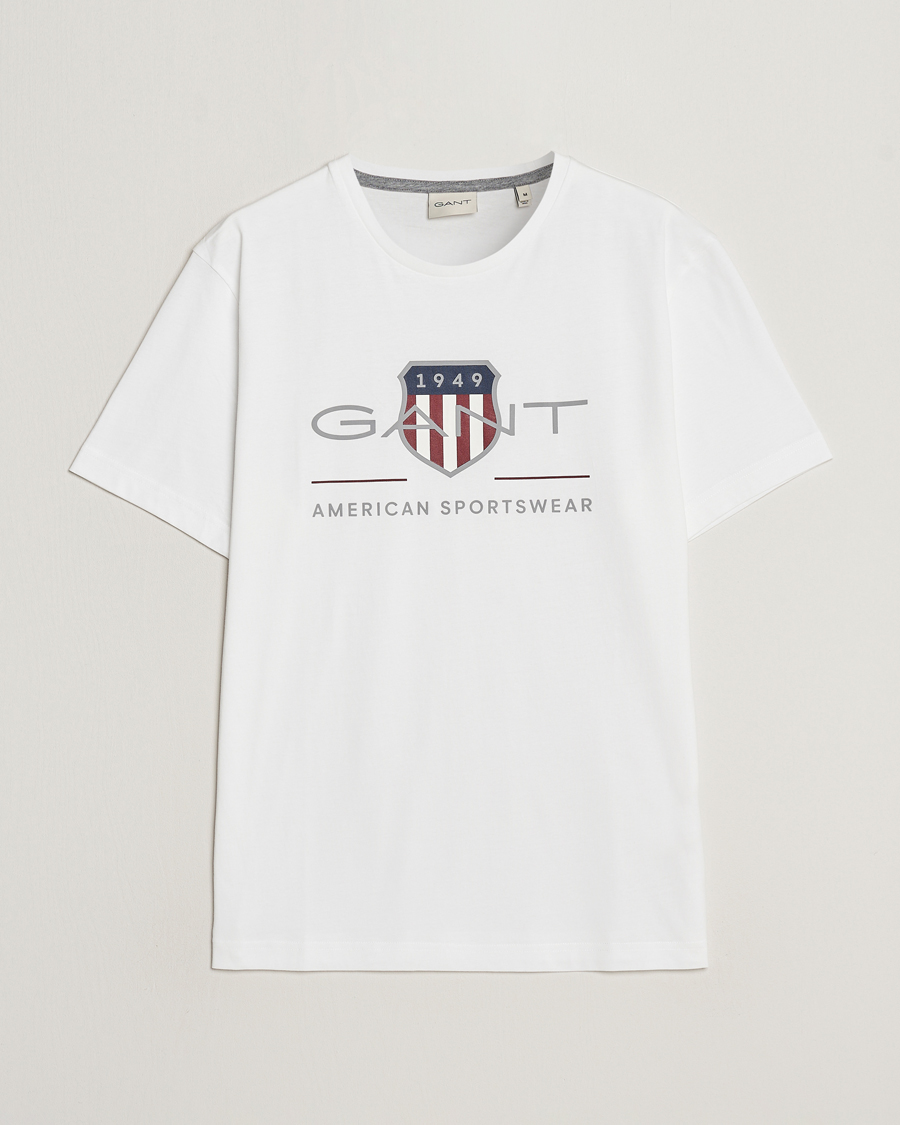 Herr | T-Shirts | GANT | Archive Shield Logo T-Shirt White