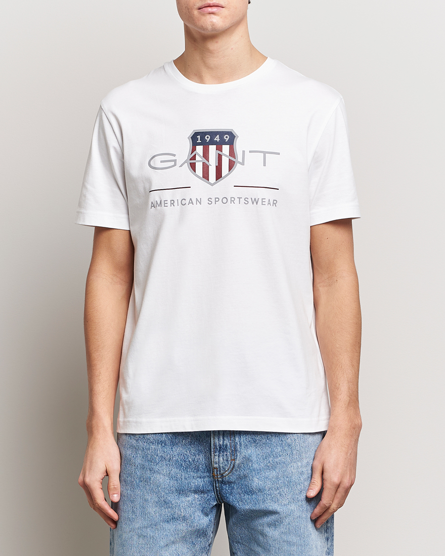 Herr | Rea kläder | GANT | Archive Shield Logo T-Shirt White