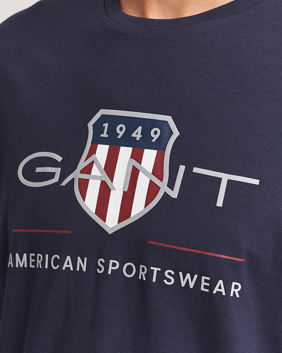 Herr | T-Shirts | GANT | Archive Shield Logo T-Shirt Evening Blue