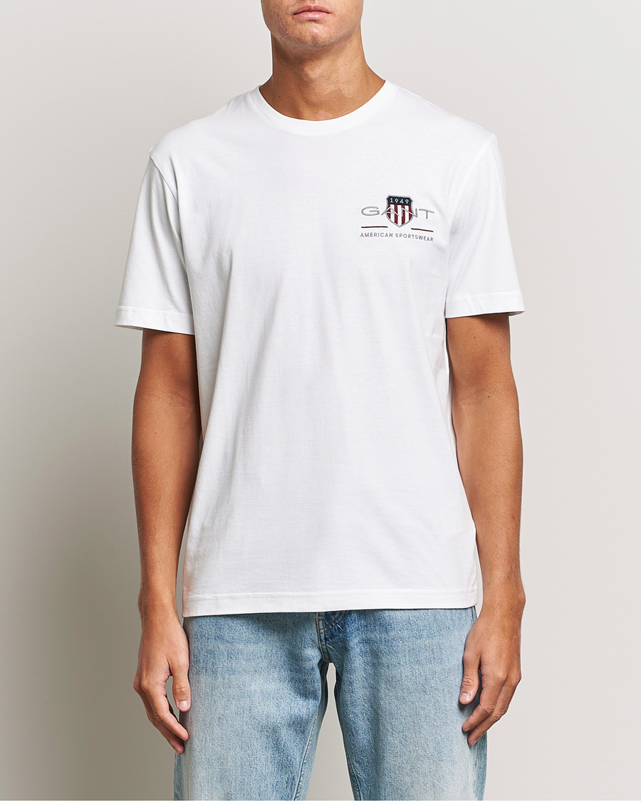 Herr | 20% rea | GANT | Archive Shield Small Logo T-Shirt White