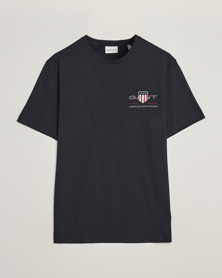 Herr | T-Shirts | GANT | Archive Shield Small Logo T-Shirt Black