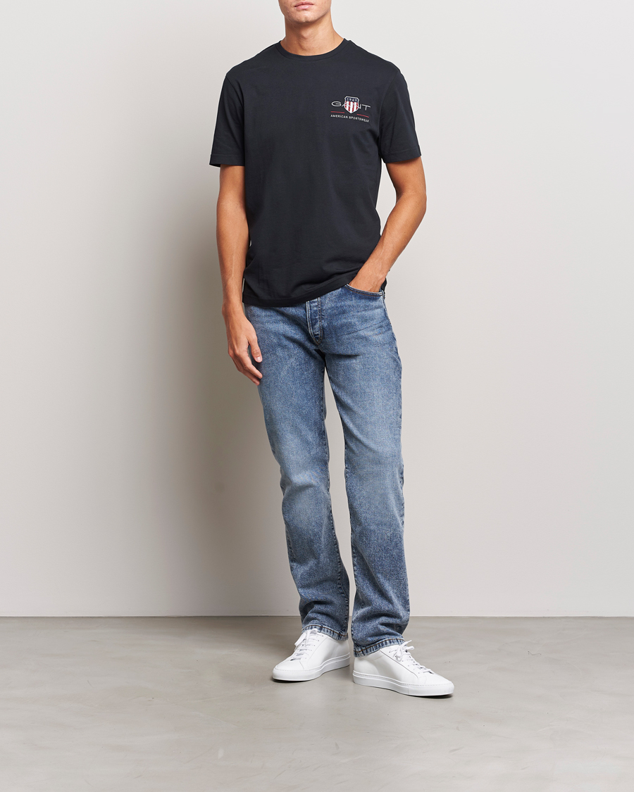 Herr | T-Shirts | GANT | Archive Shield Small Logo T-Shirt Black
