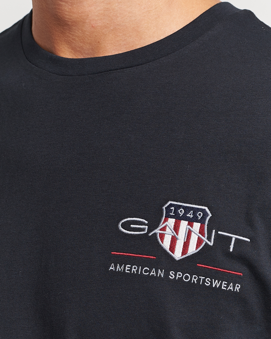 Herr | T-Shirts | GANT | Archive Shield Small Logo T-Shirt Black