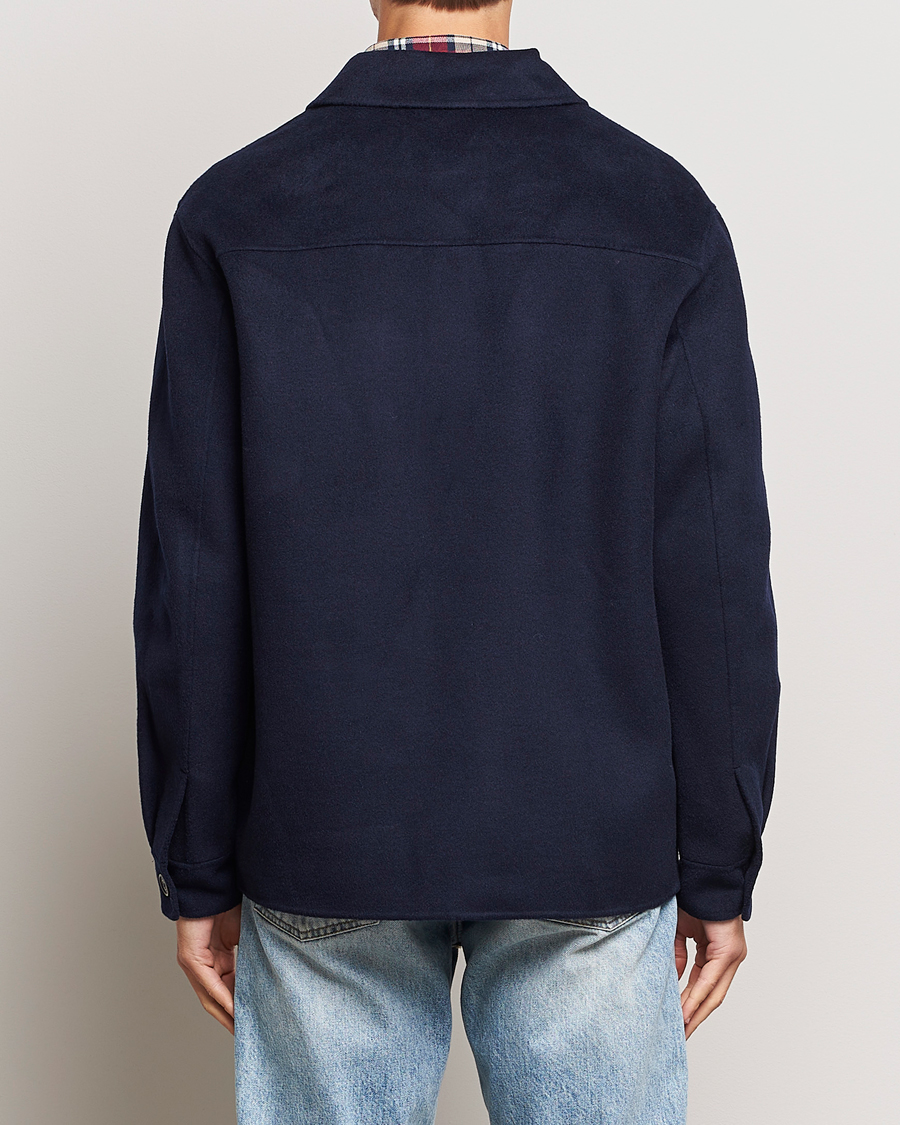 Herr | Jackor | GANT | Wool Pocket Shirt Jacket Evening Blue