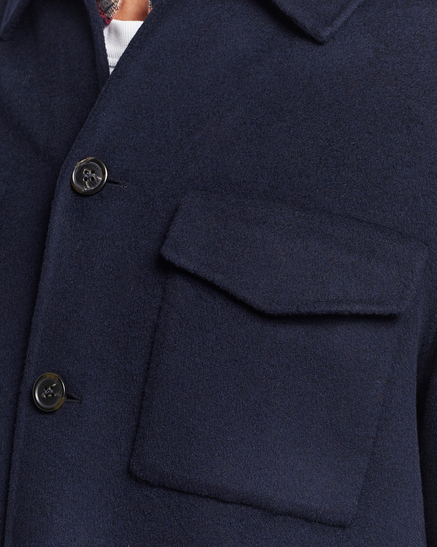Herr | Jackor | GANT | Wool Pocket Shirt Jacket Evening Blue