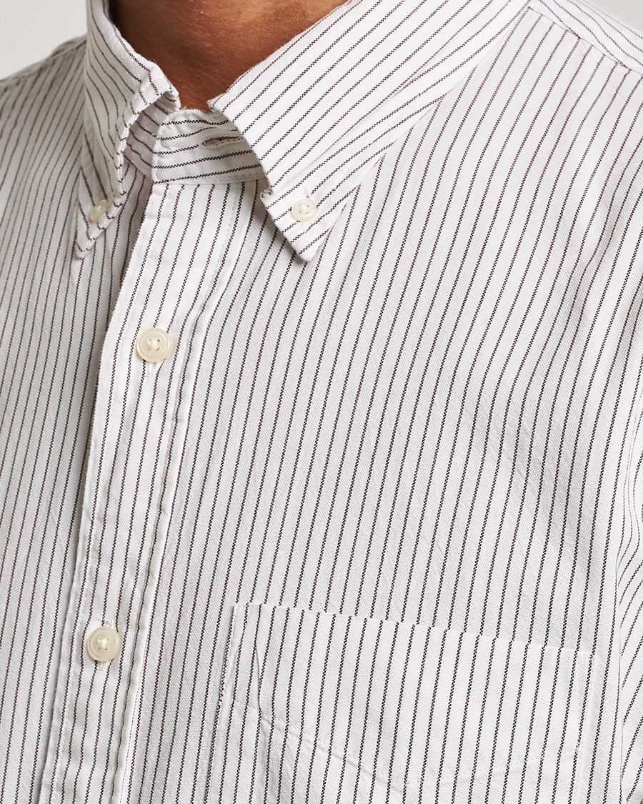 Herr | Skjortor | GANT | Regular Fit Archive Oxford Striped Shirt Eggshell