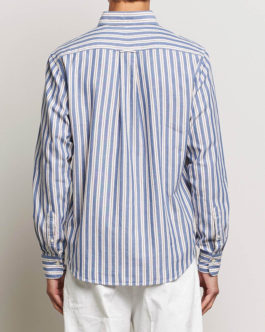 Herr | Skjortor | GANT | Regular Fit Archive Oxford Striped Shirt College Blue