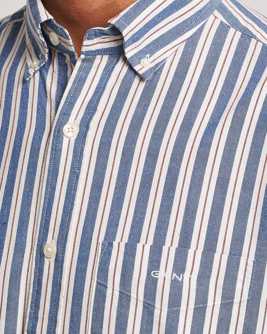 Herr | Skjortor | GANT | Regular Fit Archive Oxford Striped Shirt College Blue
