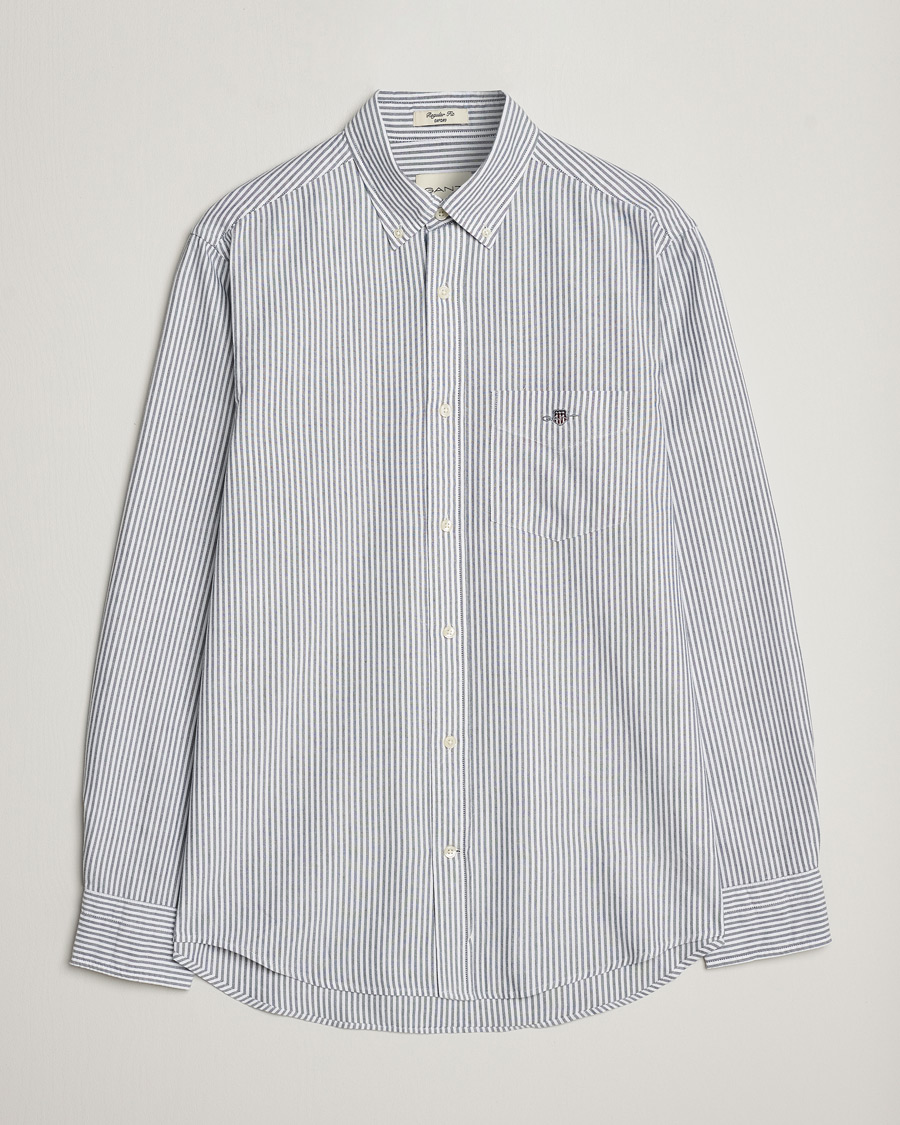 Herr |  | GANT | Regular Fit Striped Oxford Shirt Persien Blue