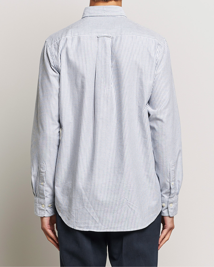 Herr | Skjortor | GANT | Regular Fit Striped Oxford Shirt Persien Blue