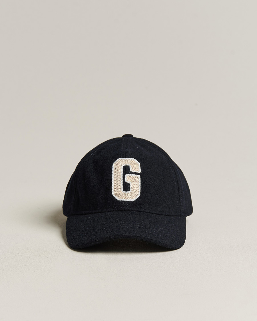Herr | GANT Badge Wool Cap Evening Blue | GANT | Badge Wool Cap Evening Blue