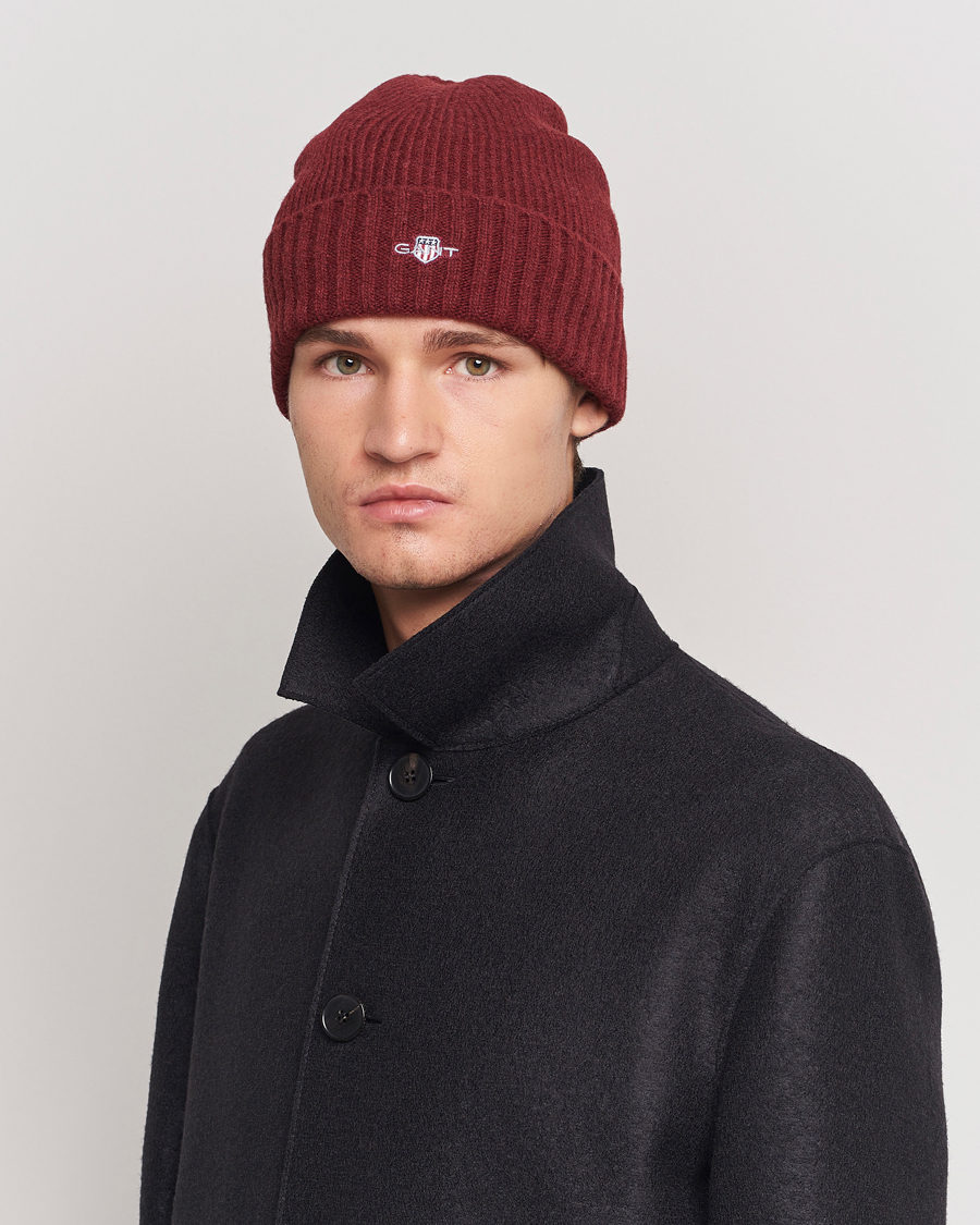 Herr |  | GANT | Wool Lined Beanie Plumped Red