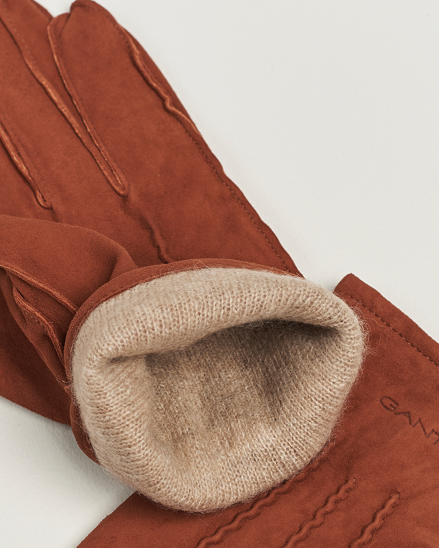 Herr | GANT Classic Suede Gloves Clay Brown | Gant | Classic Suede Gloves Clay Brown