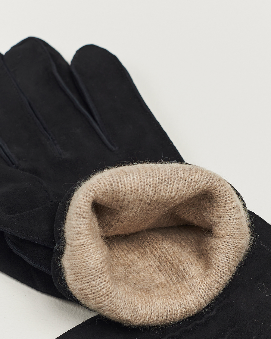 Herr | GANT Classic Suede Gloves Black | Gant | Classic Suede Gloves Black
