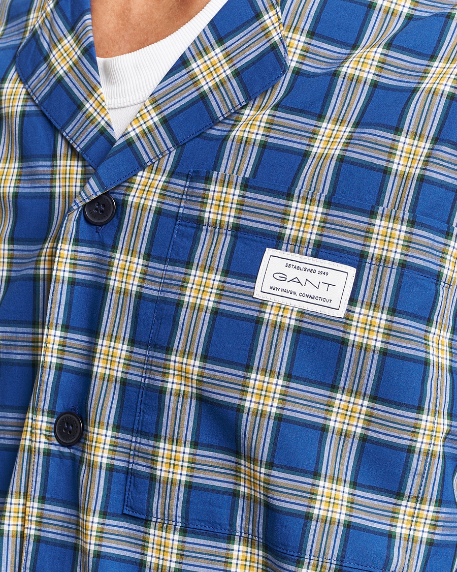 Herr | Pyjamas & Morgonrockar | GANT | Checked Pyjama Set College Blue