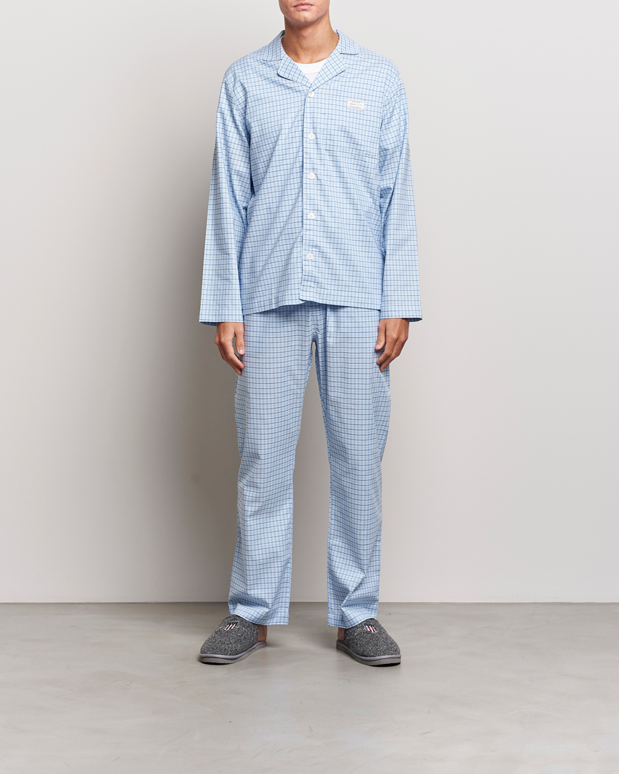 Herr | Pyjamas & Morgonrockar | Gant | Checked Pyjama Set Capri Blue