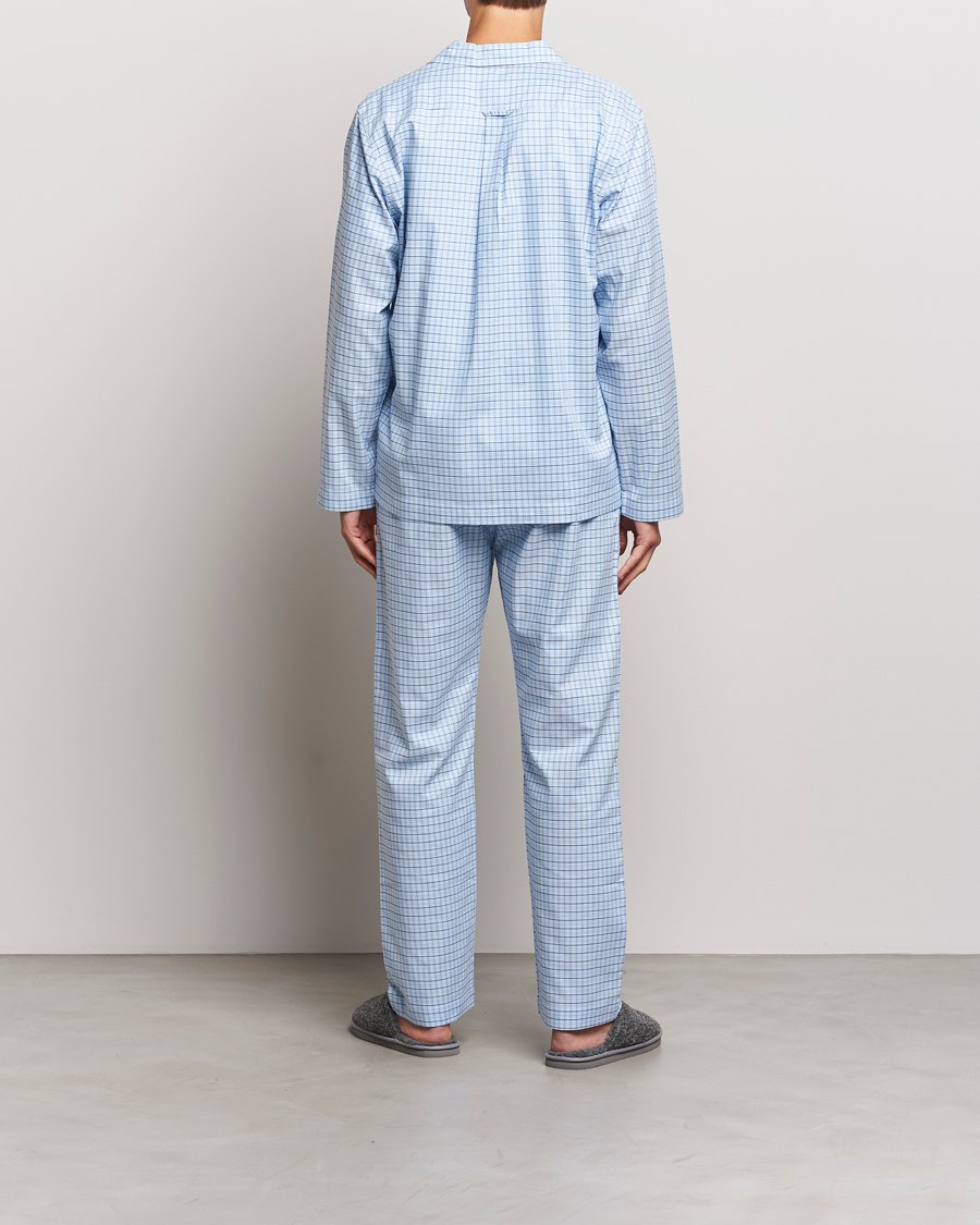 Herr | Pyjamas & Morgonrockar | GANT | Checked Pyjama Set Capri Blue