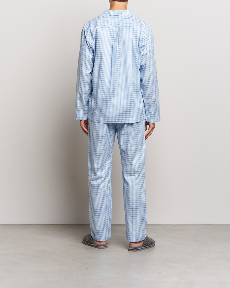 Herr | Pyjamas & Morgonrockar | Gant | Checked Pyjama Set Capri Blue