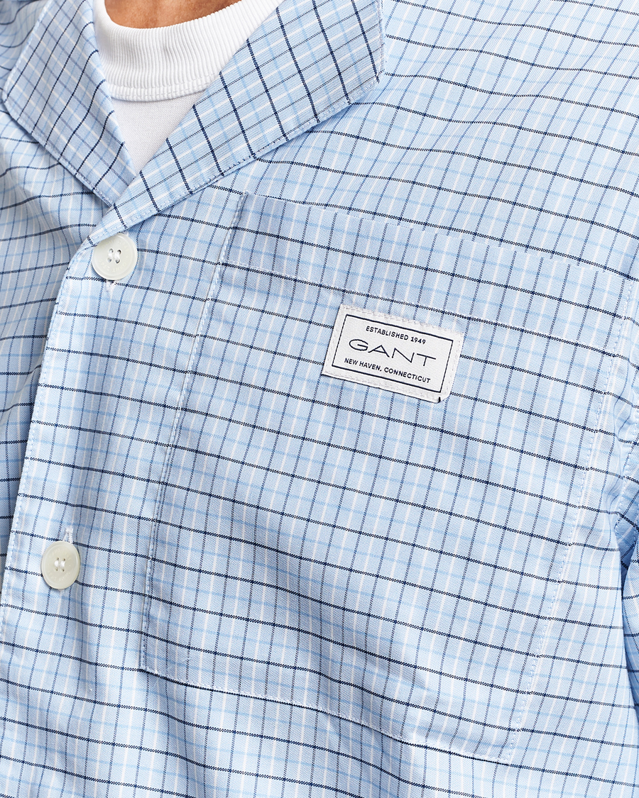Herr | Pyjamas & Morgonrockar | Gant | Checked Pyjama Set Capri Blue