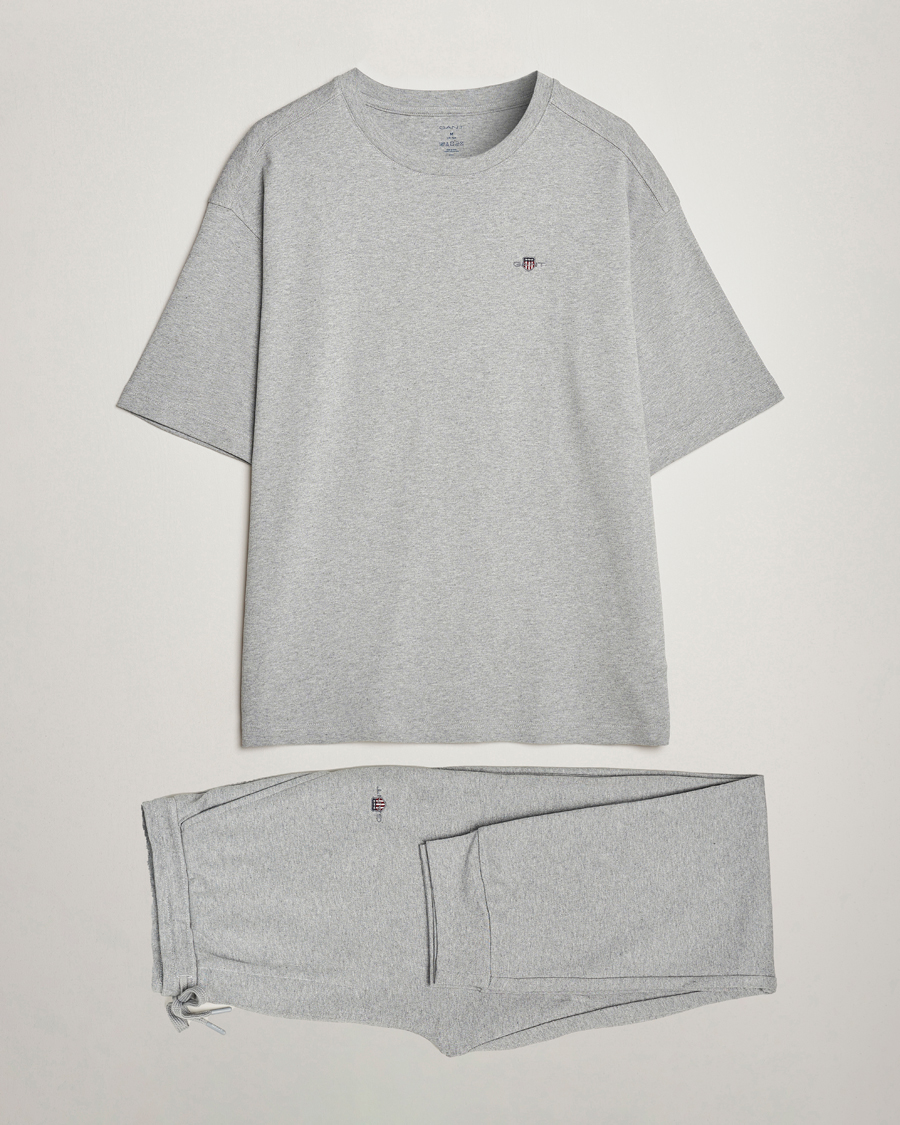 Herr |  | GANT | Premium Loungewear Set Grey Melange