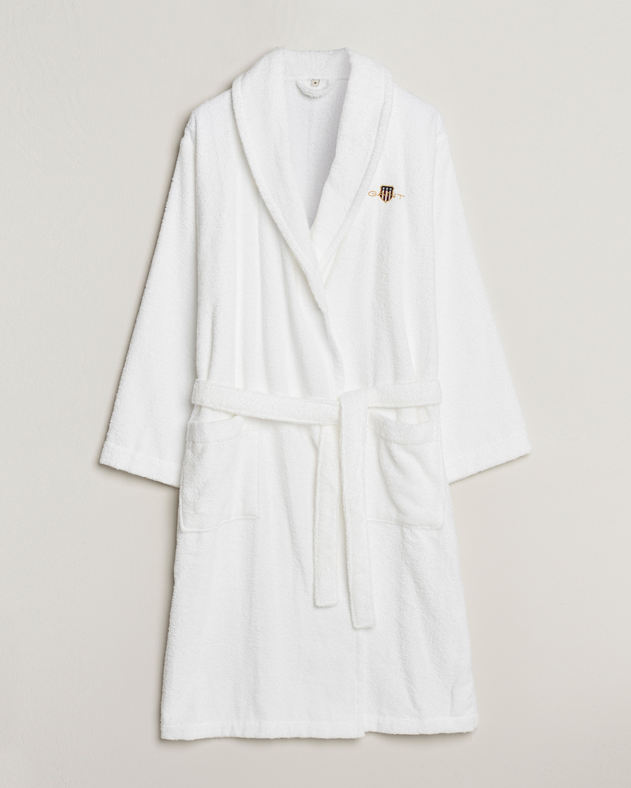 Herr | GANT Archive Shield Terry Robe White | Gant | Archive Shield Terry Robe White