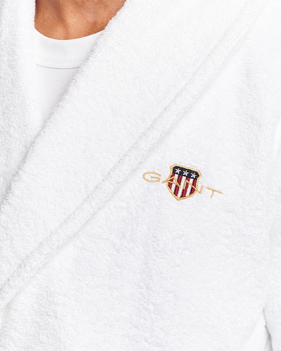Herr | Pyjamas & Morgonrockar | GANT | Archive Shield Terry Robe White