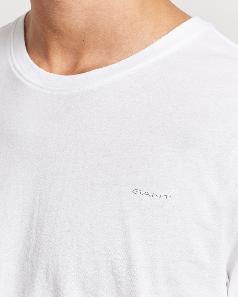 Herr | T-Shirts | GANT | 2-Pack Crew Neck T-Shirt Navy/White