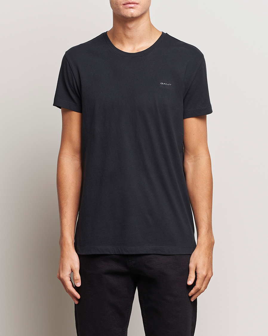 Herr | GANT | GANT | 2-Pack Crew Neck T-Shirt Black