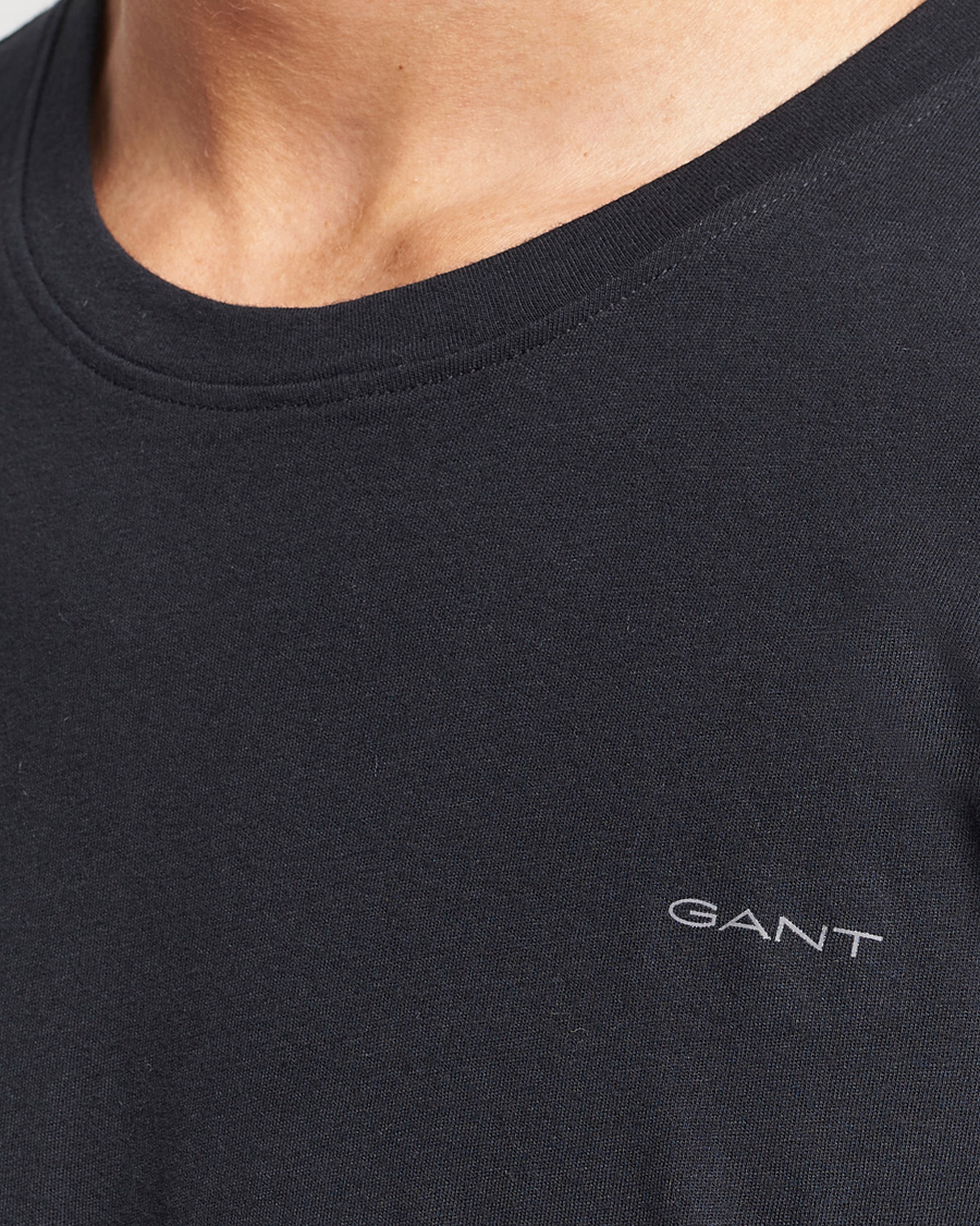 Herr | T-Shirts | GANT | 2-Pack Crew Neck T-Shirt Black