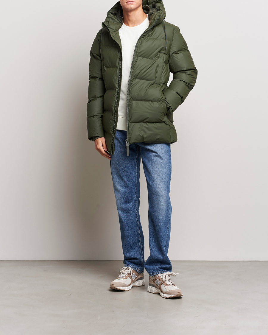 Herr | Jackor | RAINS | Alta Puffer Parka Green