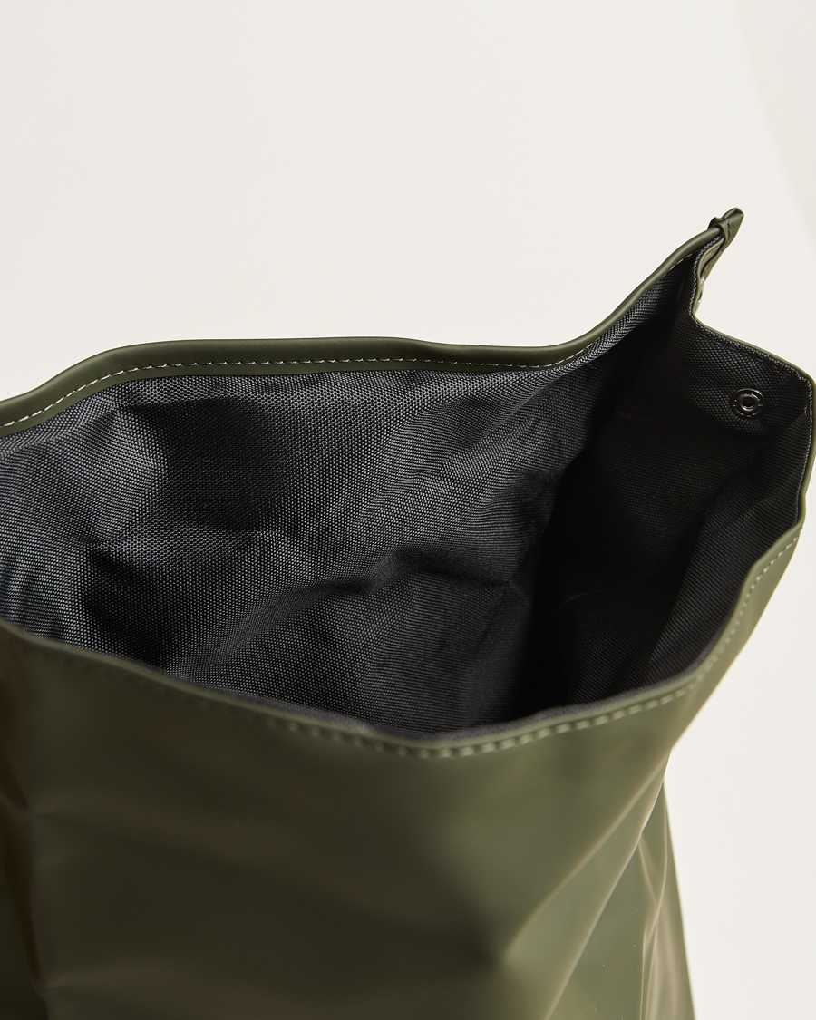 Herr | Väskor | RAINS | Rolltop Rucksack Green