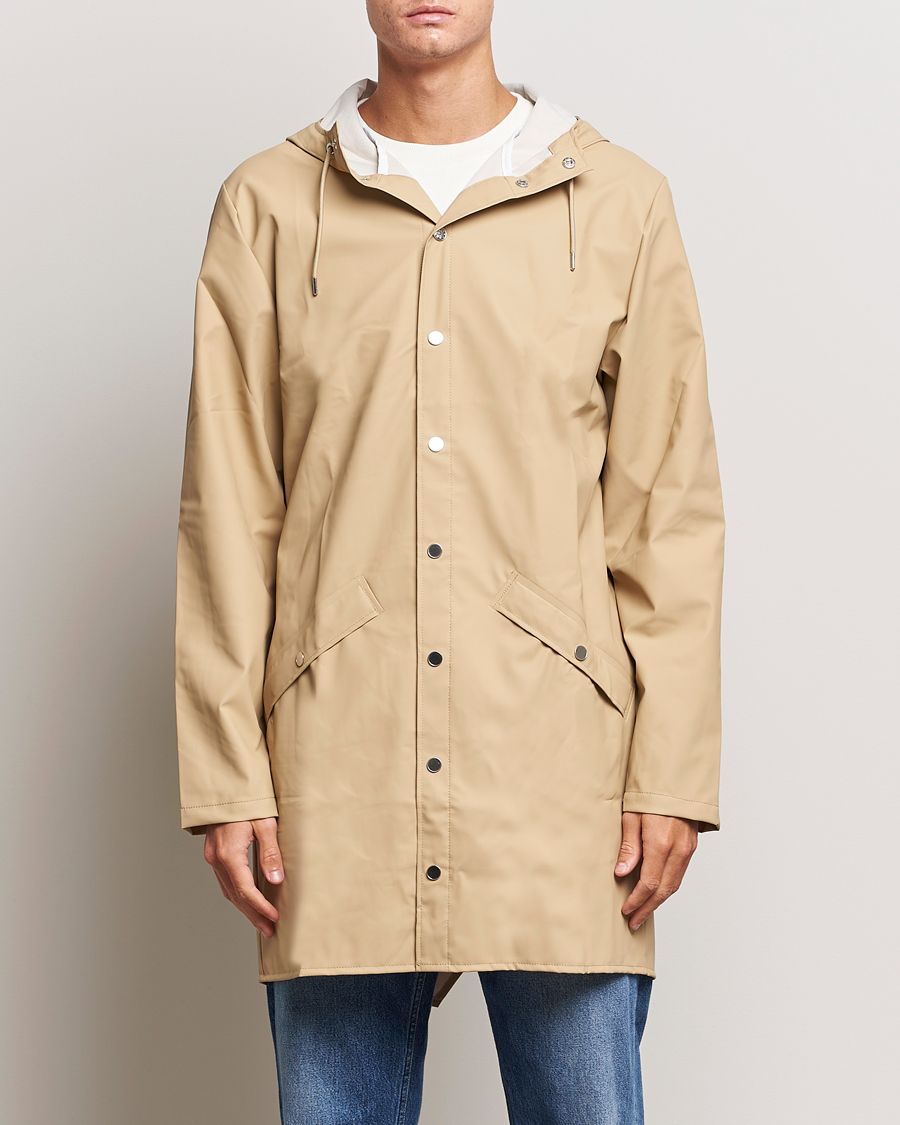 Herr | Kläder | RAINS | Long Jacket Sand