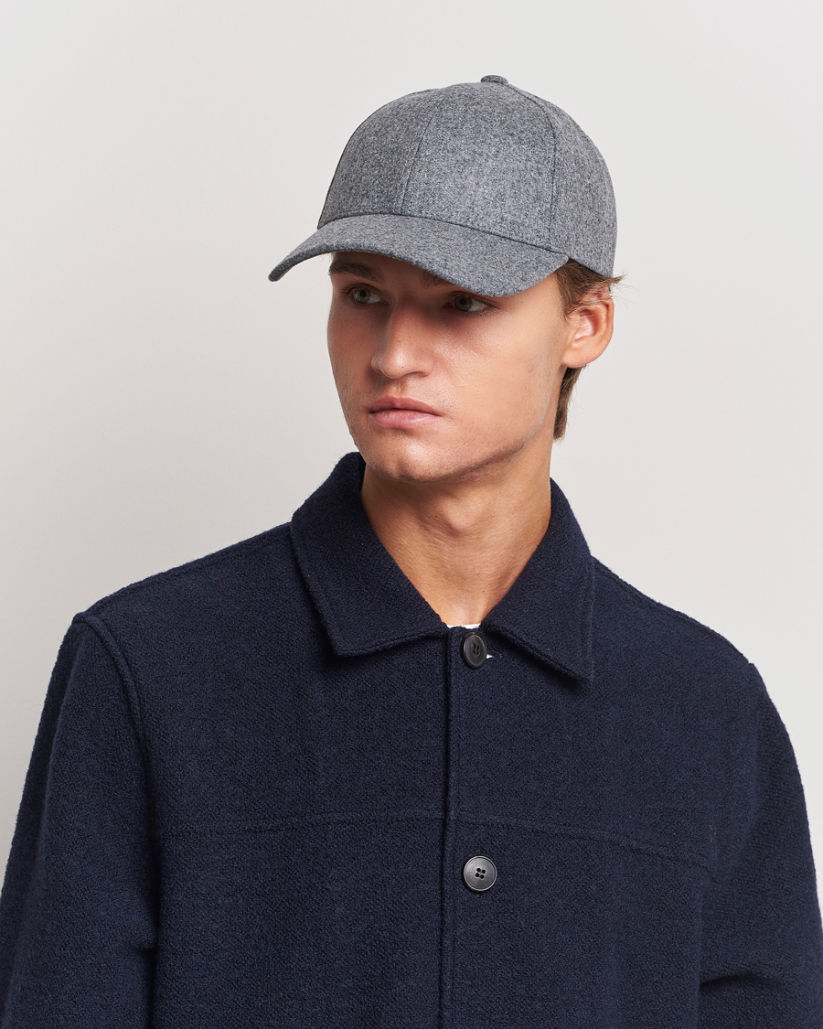 Herr | Avdelningar | Varsity Headwear | Flannel Baseball Cap Granite Grey