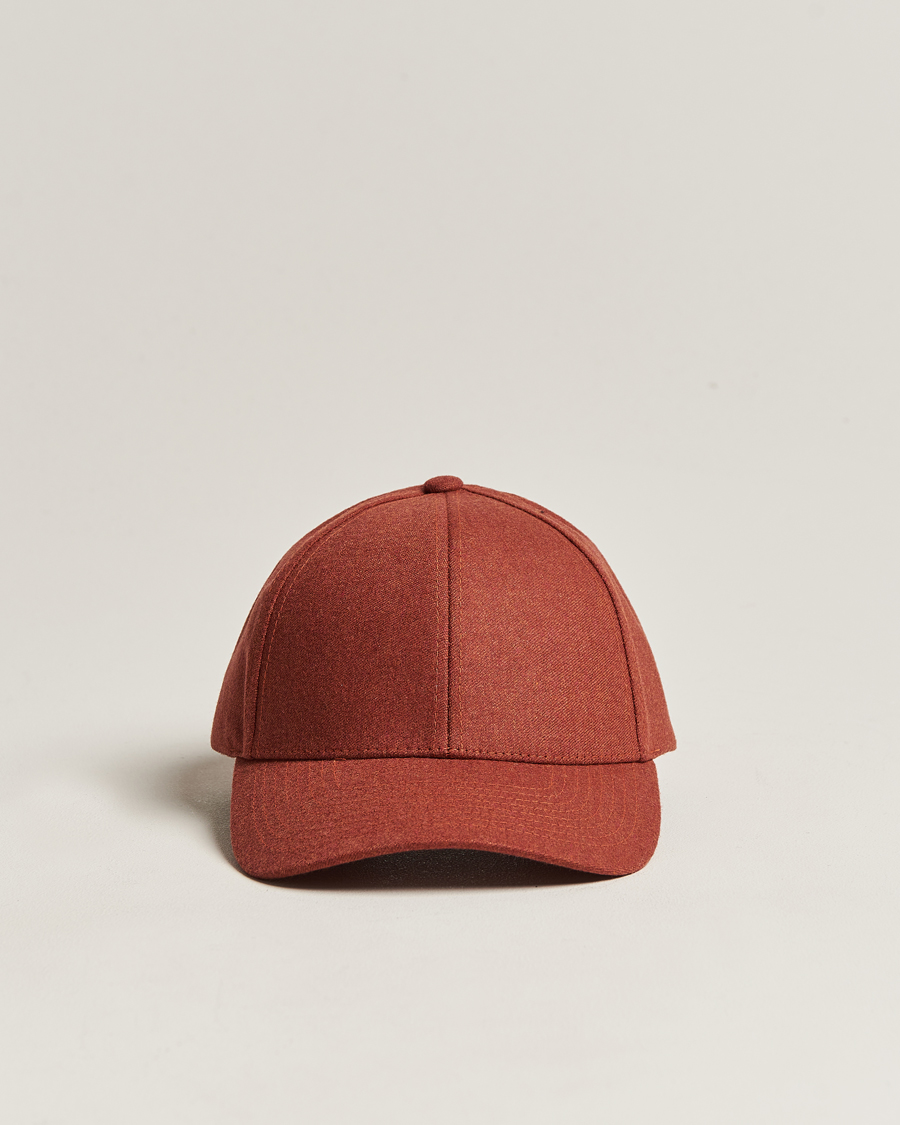 Herr | Varsity Headwear Flannel Baseball Cap Coppo Orange | Varsity Headwear | Flannel Baseball Cap Coppo Orange