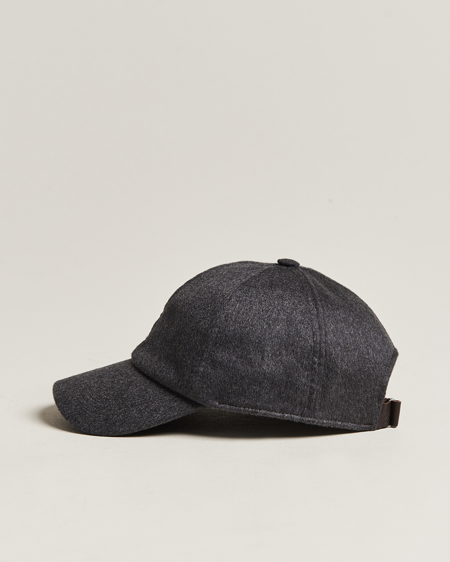 Herr | Varsity Headwear Cashmere Baseball Cap Flint Grey | Varsity Headwear | Cashmere Baseball Cap Flint Grey