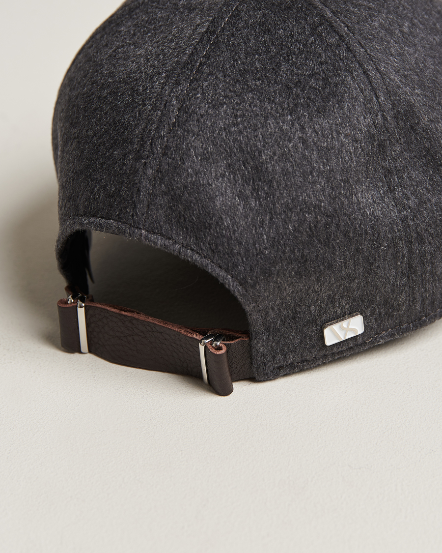Herr | Varsity Headwear Cashmere Baseball Cap Flint Grey | Varsity Headwear | Cashmere Baseball Cap Flint Grey