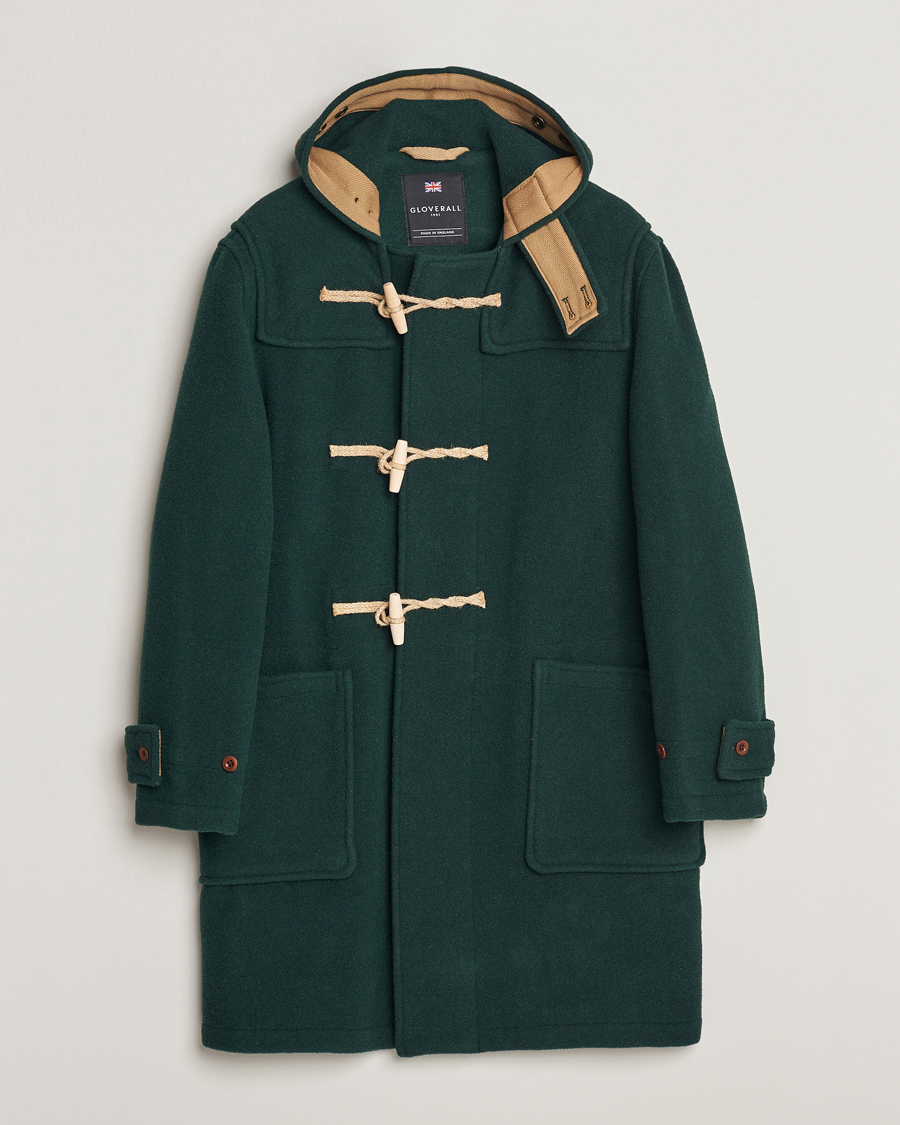 Herr | Jackor | Gloverall | 575 Monty Original Duffle Coat Pine Green