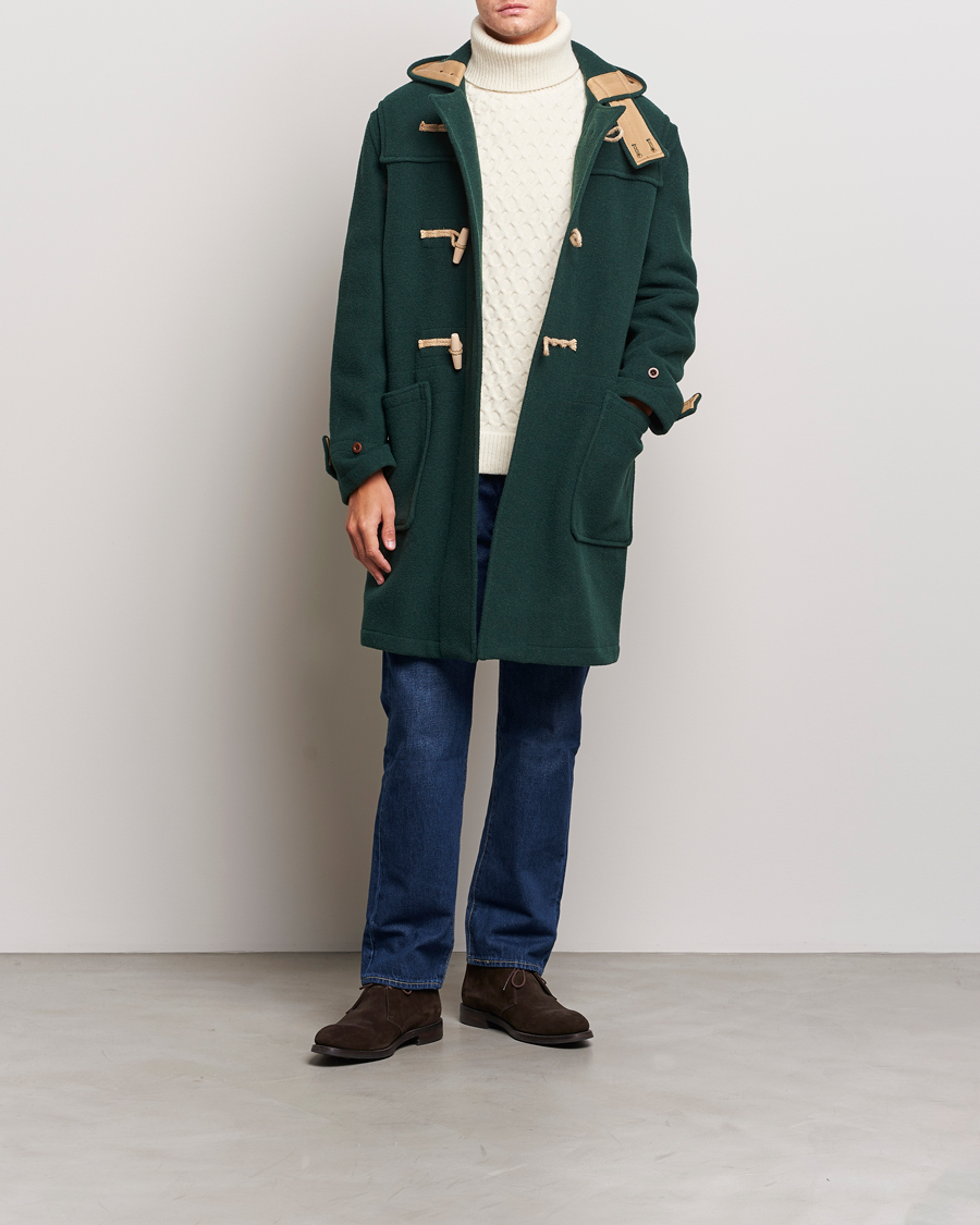 Herr | Jackor | Gloverall | 575 Monty Original Duffle Coat Pine Green